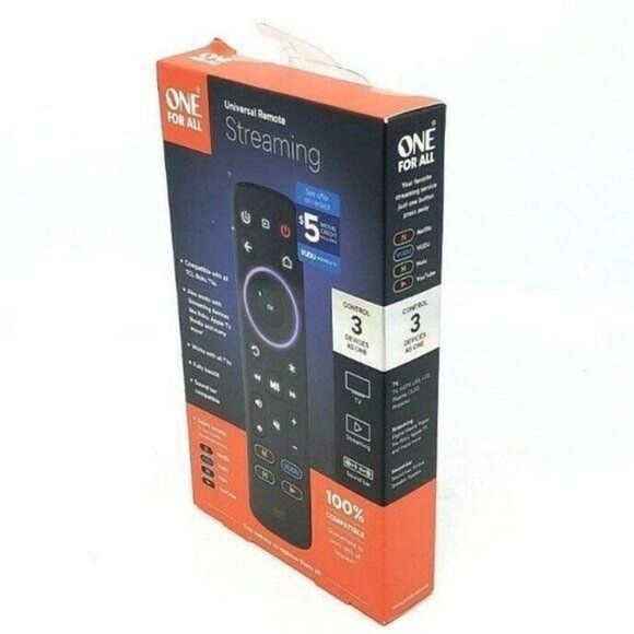 One For All Universal Remote Streaming, Control 3 Devices NEW - Picture 4 of 5